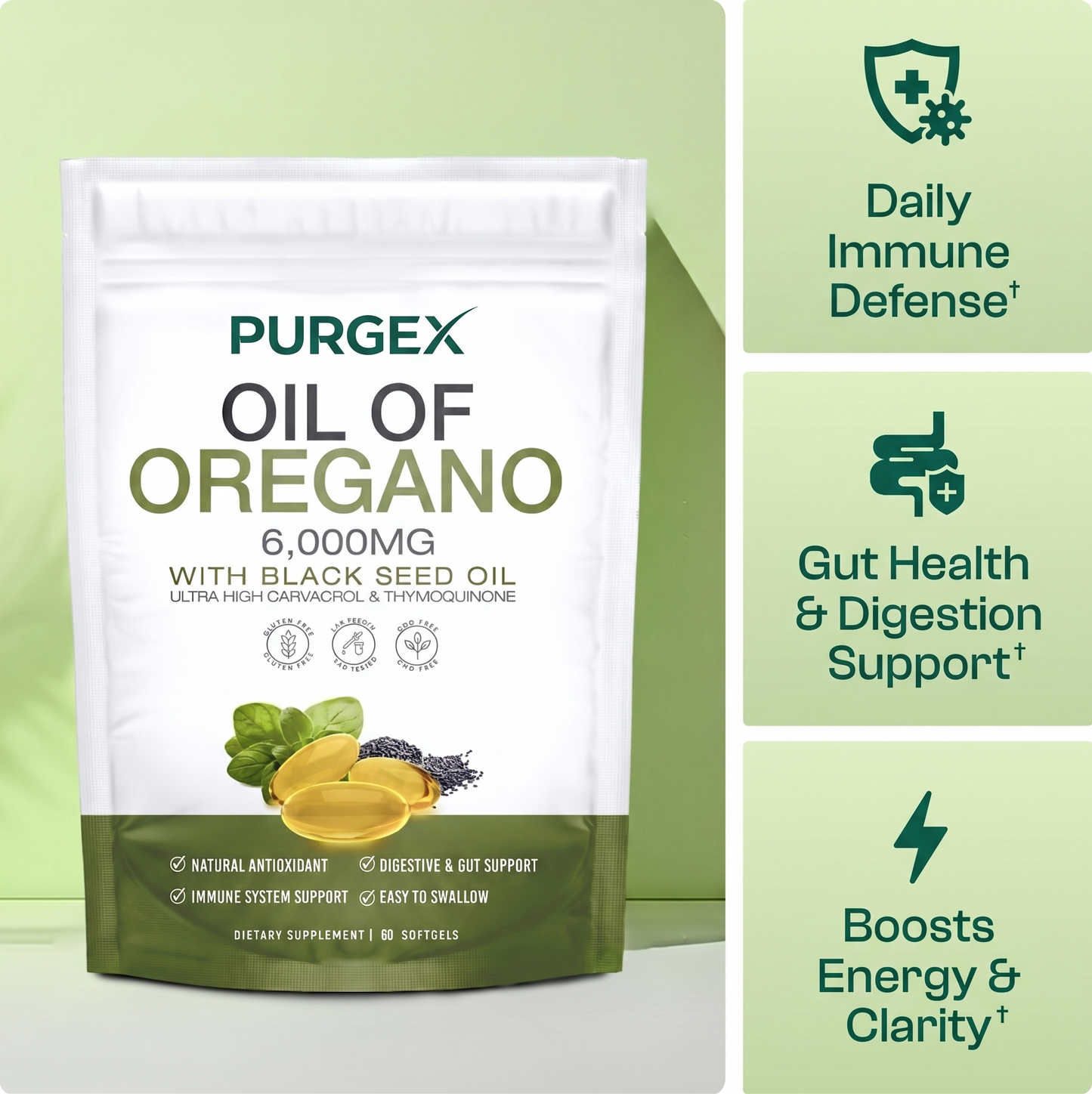 Purgex® Oil Of Oregano Softgels